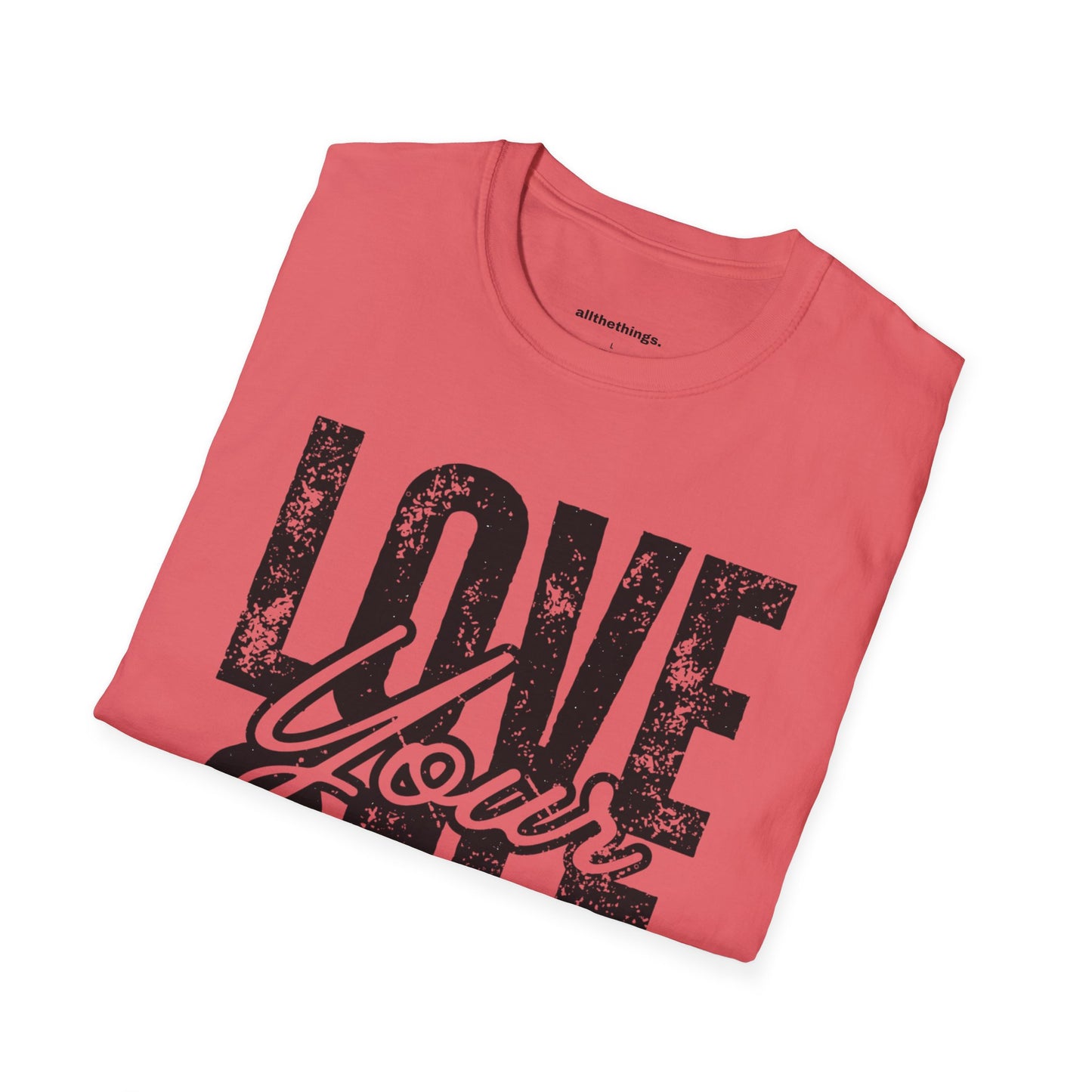 Unisex Softstyle T-Shirt - 'Love Your Self' Graphic Tee, Self-Love Shirt, Casual Wear, Gift for Her, Motivational Apparel