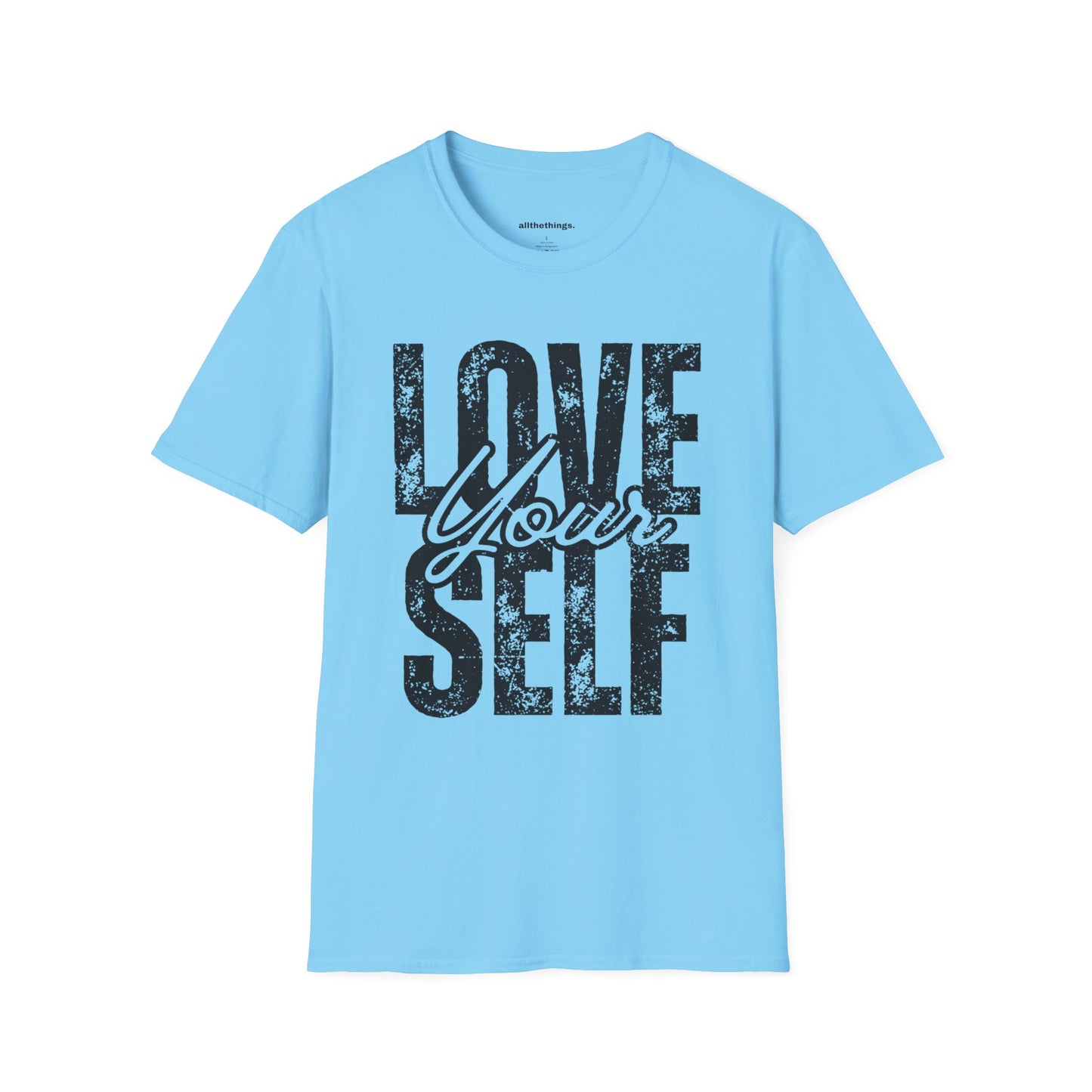Unisex Softstyle T-Shirt - 'Love Your Self' Graphic Tee, Self-Love Shirt, Casual Wear, Gift for Her, Motivational Apparel