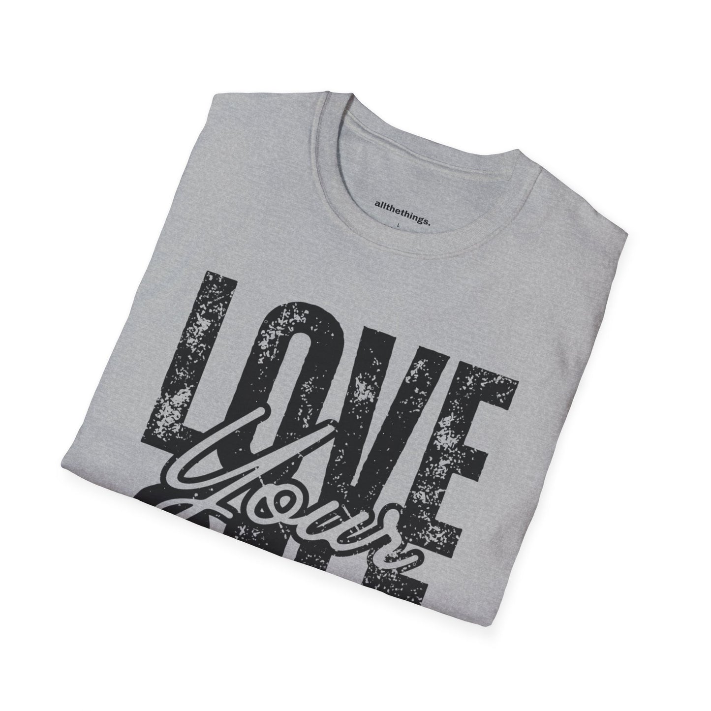 Unisex Softstyle T-Shirt - 'Love Your Self' Graphic Tee, Self-Love Shirt, Casual Wear, Gift for Her, Motivational Apparel