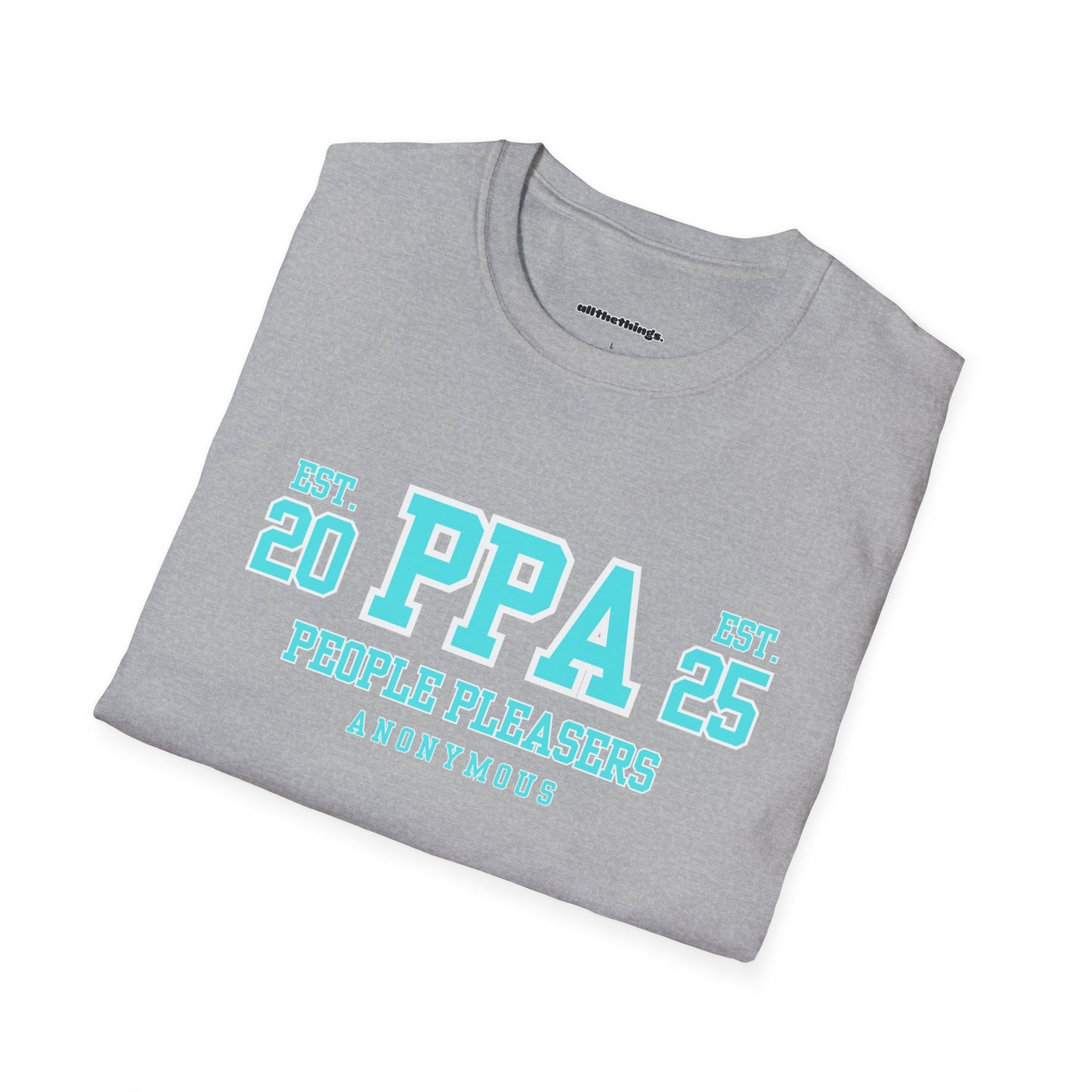 PPA Established 20/25 Unisex Softstyle T-Shirt, Casual Tee, Graphic Shirt, Gift for Friends, Vintage Inspired Clothing