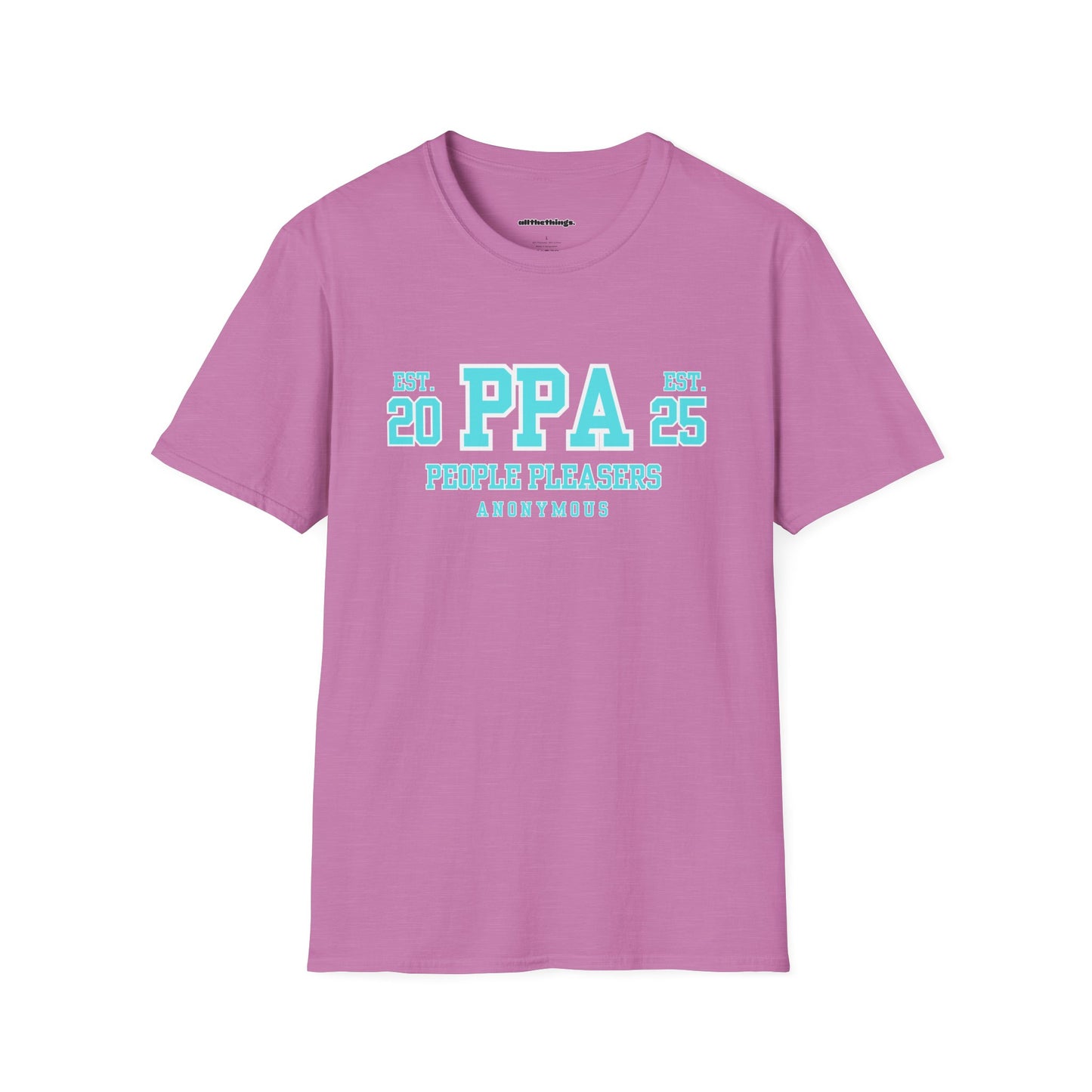 PPA Established 20/25 Unisex Softstyle T-Shirt, Casual Tee, Graphic Shirt, Gift for Friends, Vintage Inspired Clothing