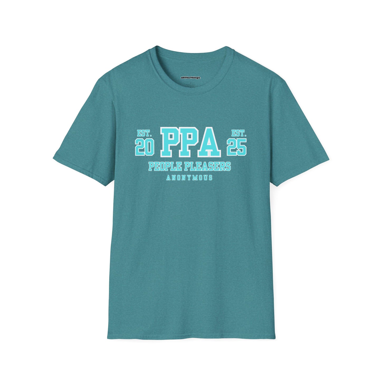 PPA Established 20/25 Unisex Softstyle T-Shirt, Casual Tee, Graphic Shirt, Gift for Friends, Vintage Inspired Clothing