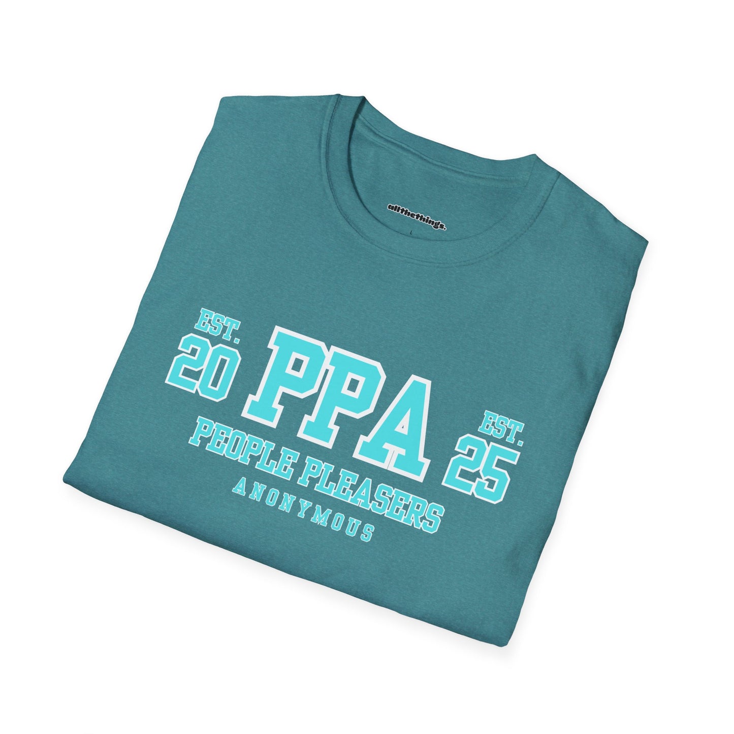 PPA Established 20/25 Unisex Softstyle T-Shirt, Casual Tee, Graphic Shirt, Gift for Friends, Vintage Inspired Clothing