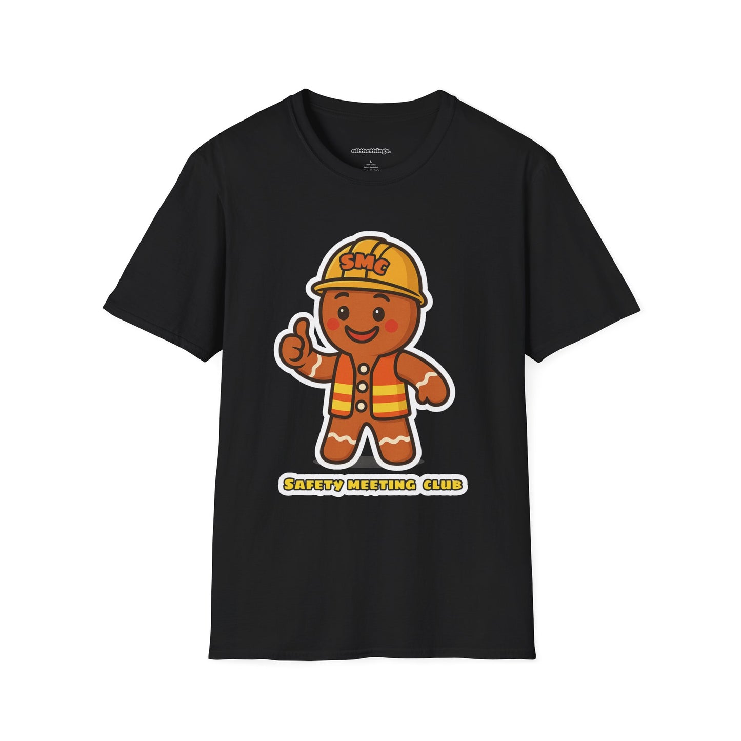 Gingerbread Safety Meeting T-Shirt, Cute Holiday Shirt, Unisex Christmas Gift, Safety Club Tee, Fun Baking Apparel