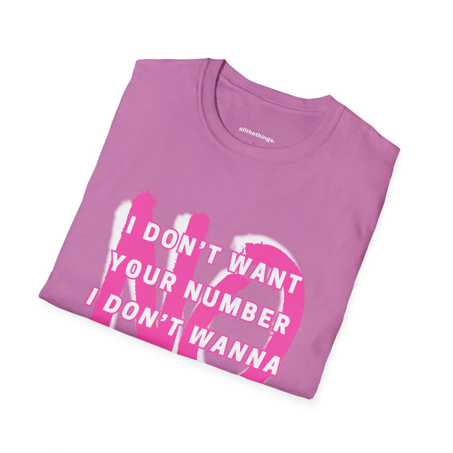 No Scrubs Graphic Tee - Unisex Softstyle T-Shirt, Casual Top, Gift for Friends, Statement Shirt, Trendy Apparel, Cool Graphic Design