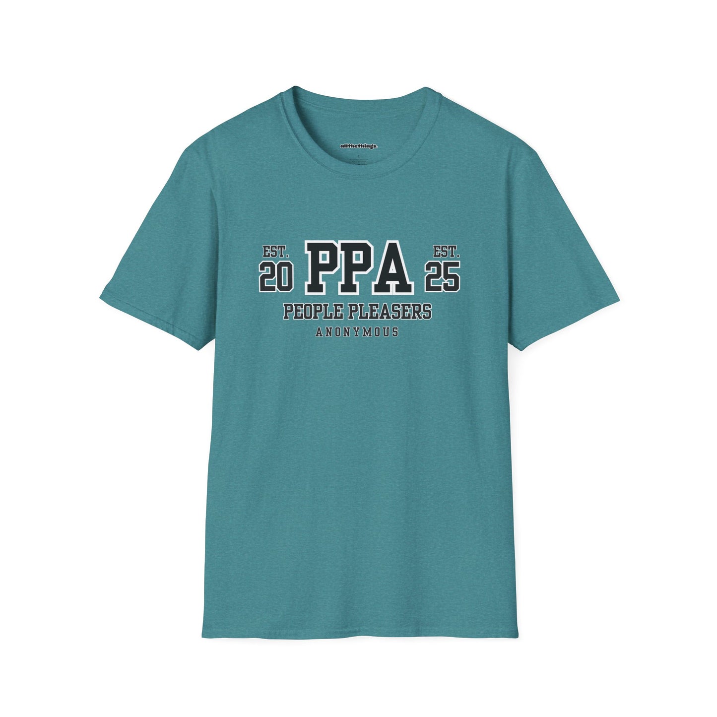 People Pleasers Anonymous Unisex T-Shirt, Funny Tee for Friends, Gift for Social Butterflies, Casual Wear, Birthdays, Humor Apparel