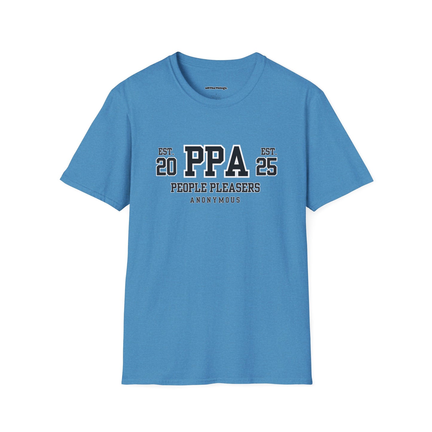 People Pleasers Anonymous Unisex T-Shirt, Funny Tee for Friends, Gift for Social Butterflies, Casual Wear, Birthdays, Humor Apparel