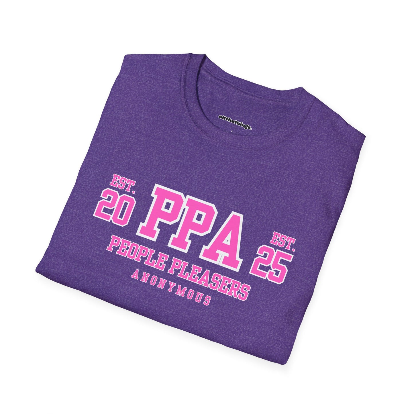 Personalized PPA Unisex Softstyle T-Shirt, Casual Wear, Birthday Gift, Friendship Apparel, Comfortable Tee, Everyday Style