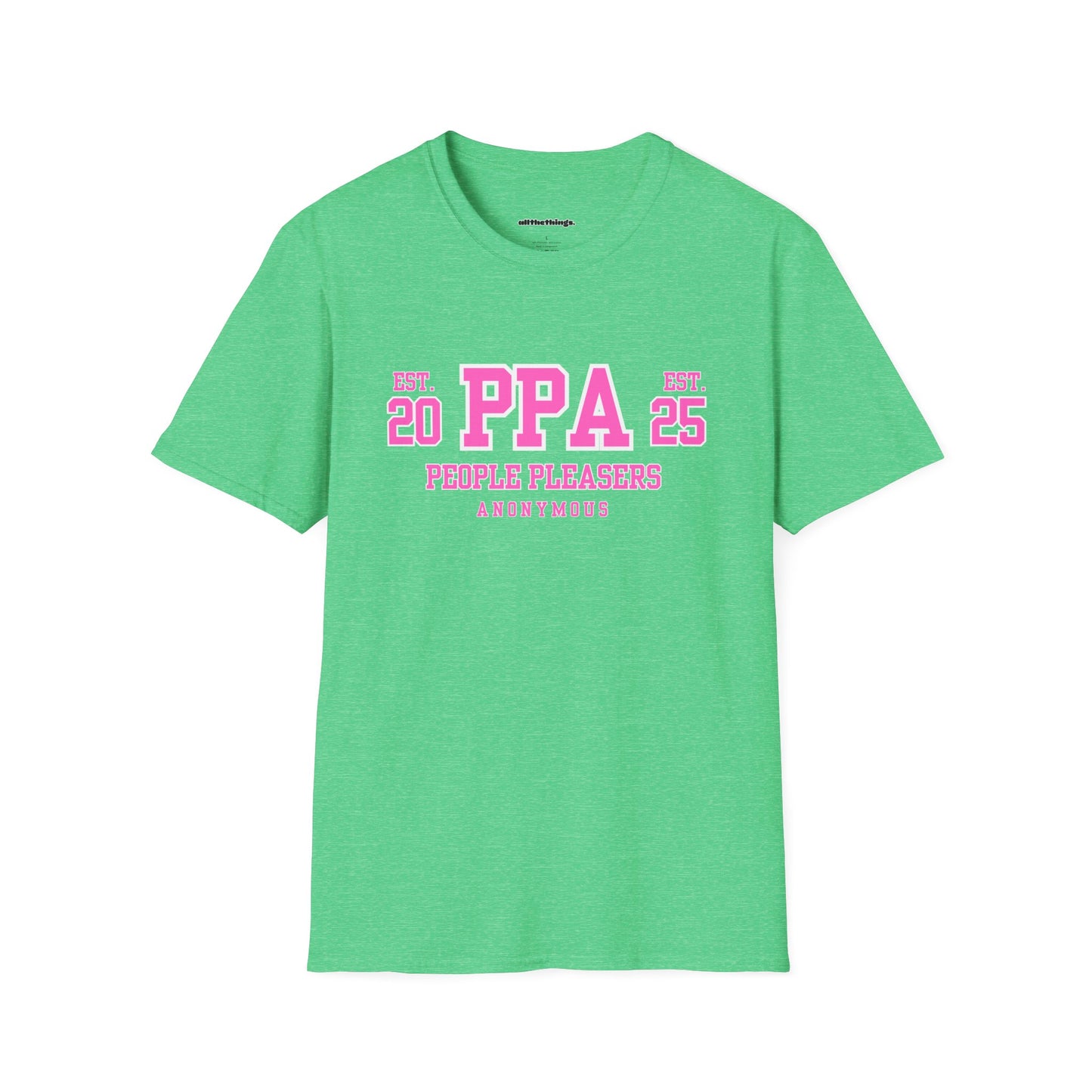 Personalized PPA Unisex Softstyle T-Shirt, Casual Wear, Birthday Gift, Friendship Apparel, Comfortable Tee, Everyday Style