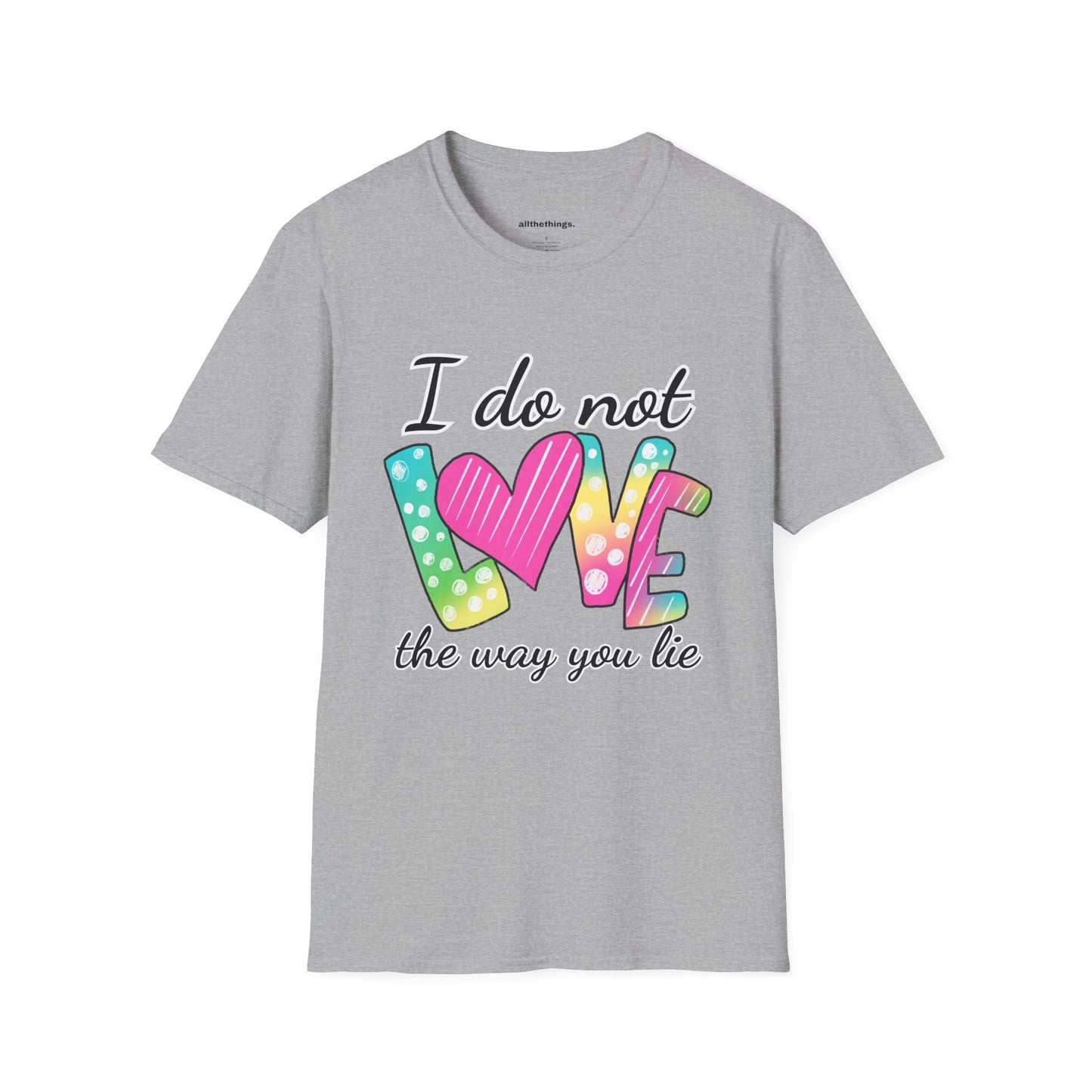 Playful Love Graphic T-Shirt | Funny Casual Tee for Everyday Wear, Gift for Her, Valentine's Day, Affordable Fashion