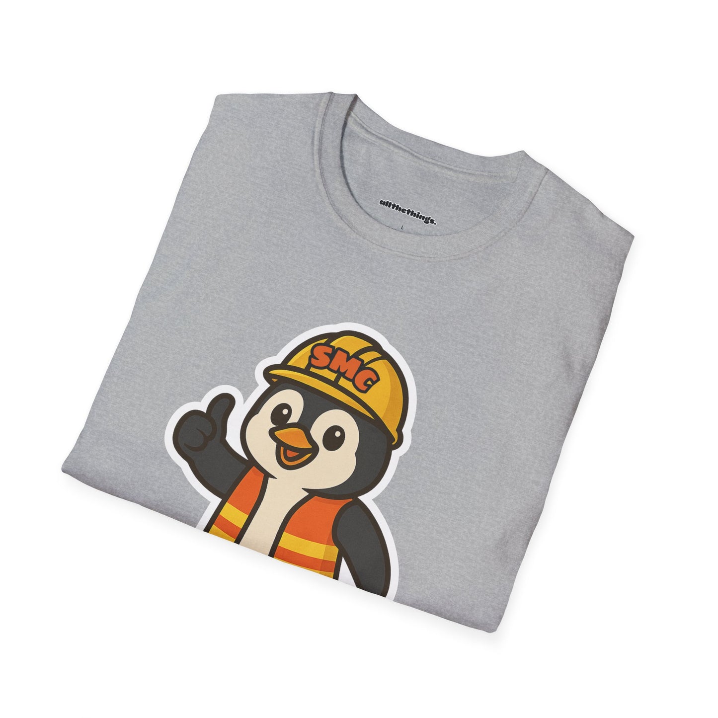 Penguin Safety Club T-Shirt | Cute Cartoon Tee, Gift for Kids, Safety Themed Apparel, Fun Fashion, Summer Wear