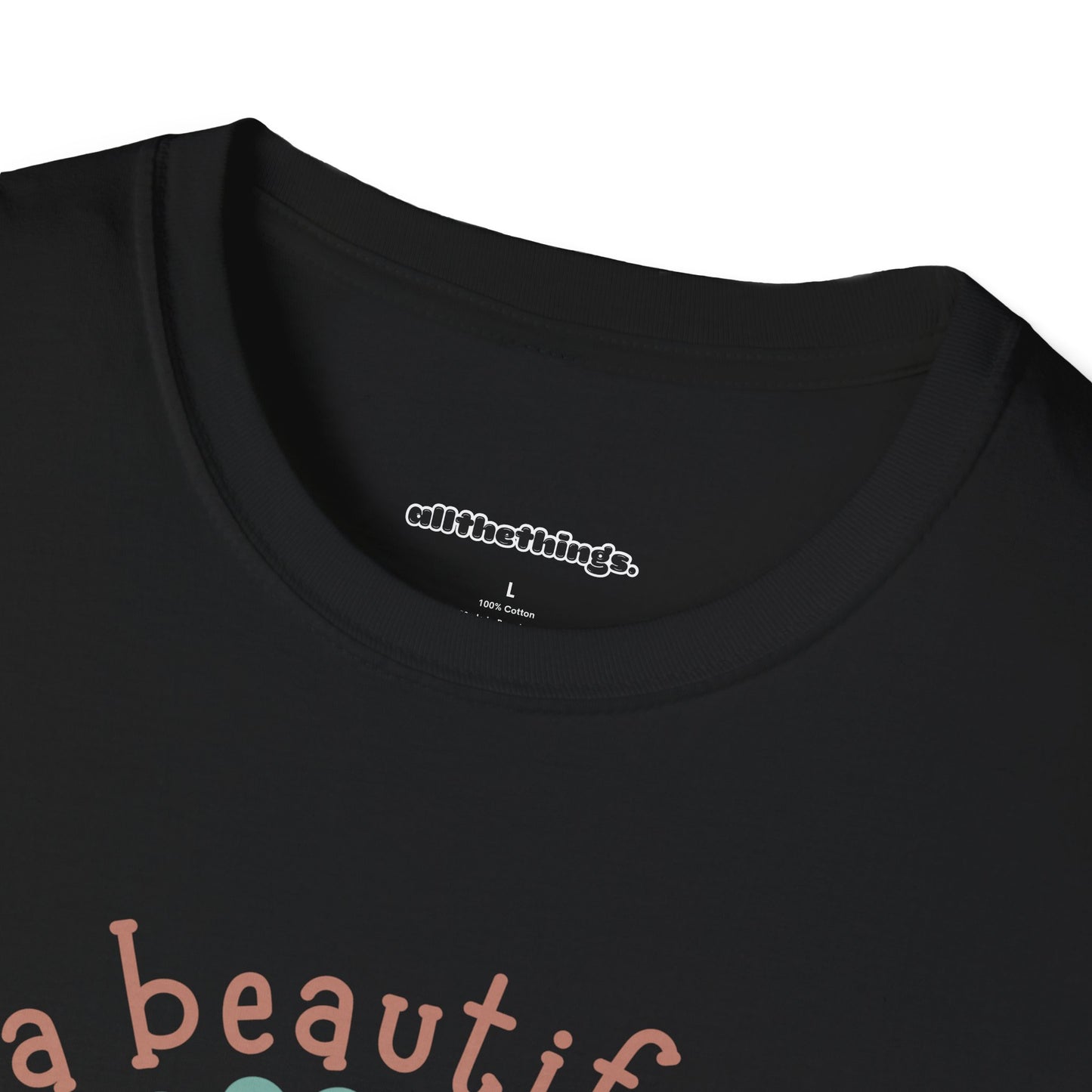 Unisex Inspirational T-Shirt, It's a Beautiful Day to Be Kind Tee, Positive Vibes Shirt, Gift for Friends, Everyday Wear