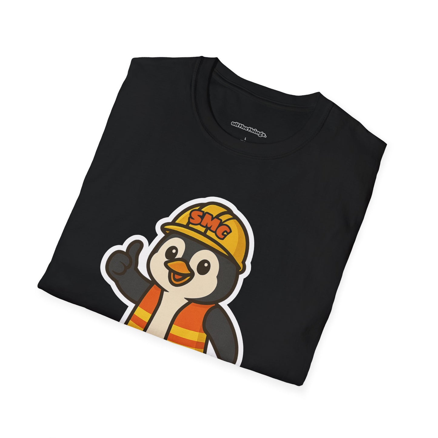 Penguin Safety Club T-Shirt | Cute Cartoon Tee, Gift for Kids, Safety Themed Apparel, Fun Fashion, Summer Wear