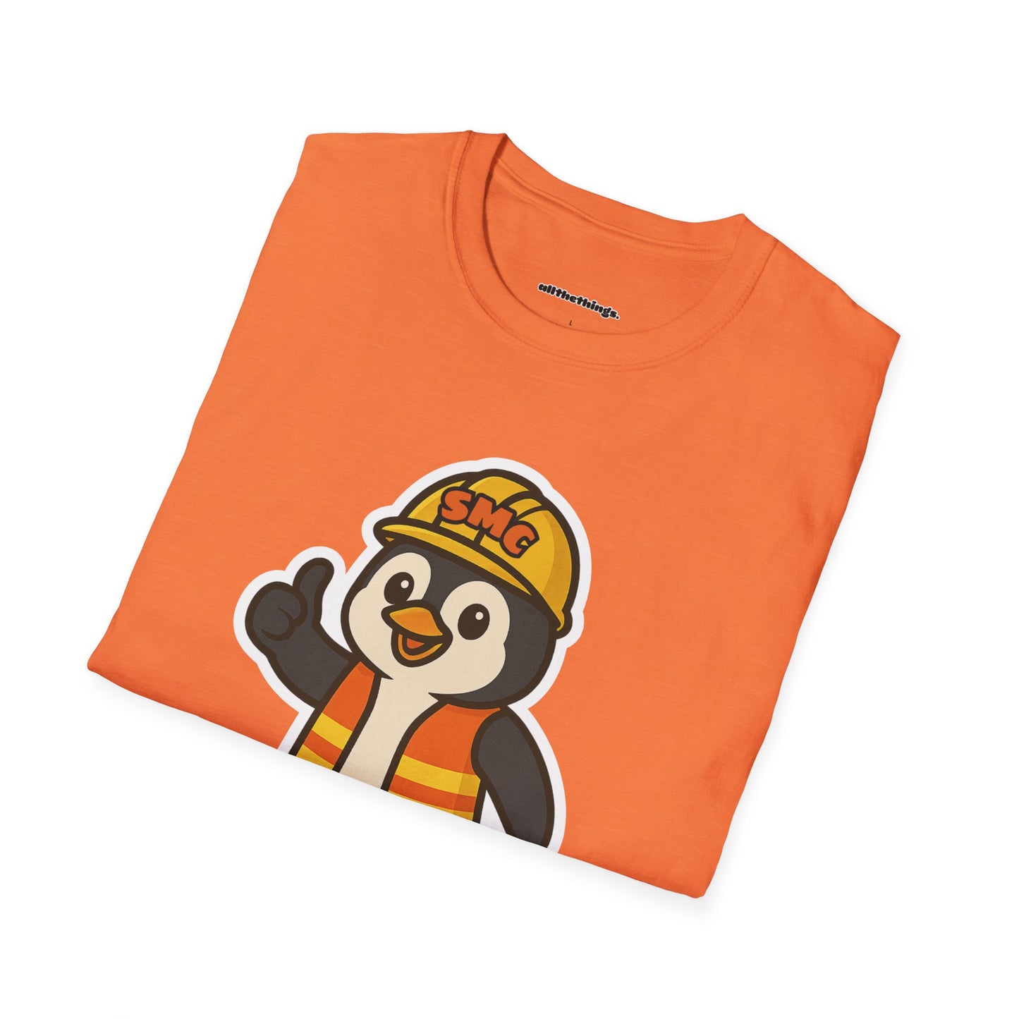 Penguin Safety Club T-Shirt | Cute Cartoon Tee, Gift for Kids, Safety Themed Apparel, Fun Fashion, Summer Wear