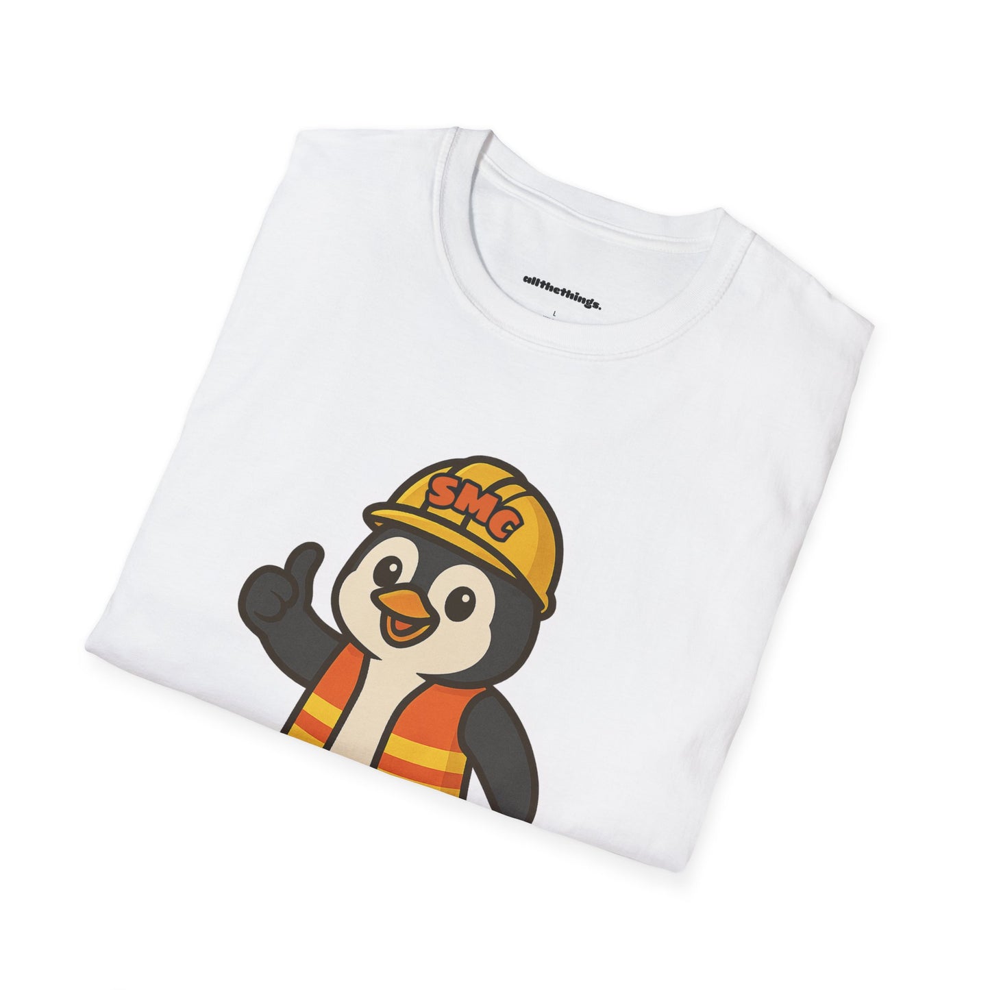 Penguin Safety Club T-Shirt | Cute Cartoon Tee, Gift for Kids, Safety Themed Apparel, Fun Fashion, Summer Wear