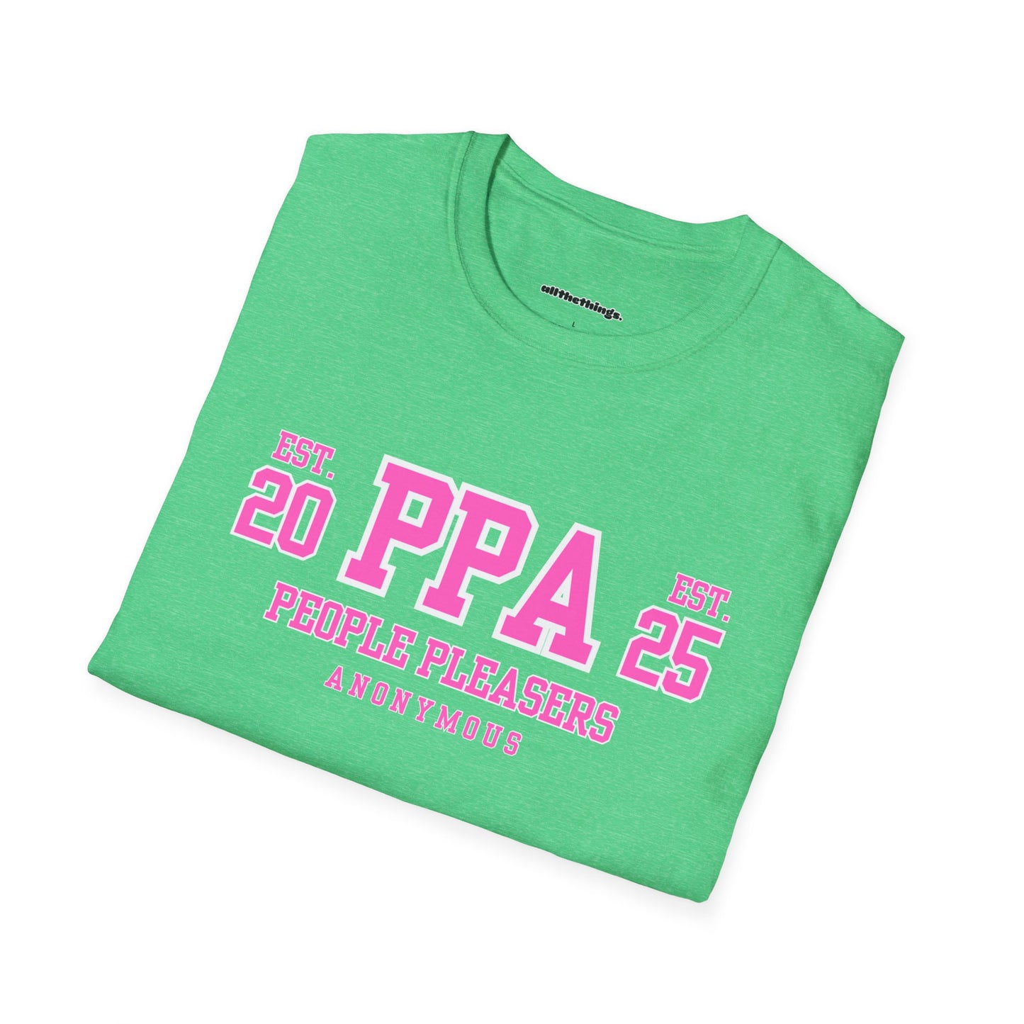 Personalized PPA Unisex Softstyle T-Shirt, Casual Wear, Birthday Gift, Friendship Apparel, Comfortable Tee, Everyday Style