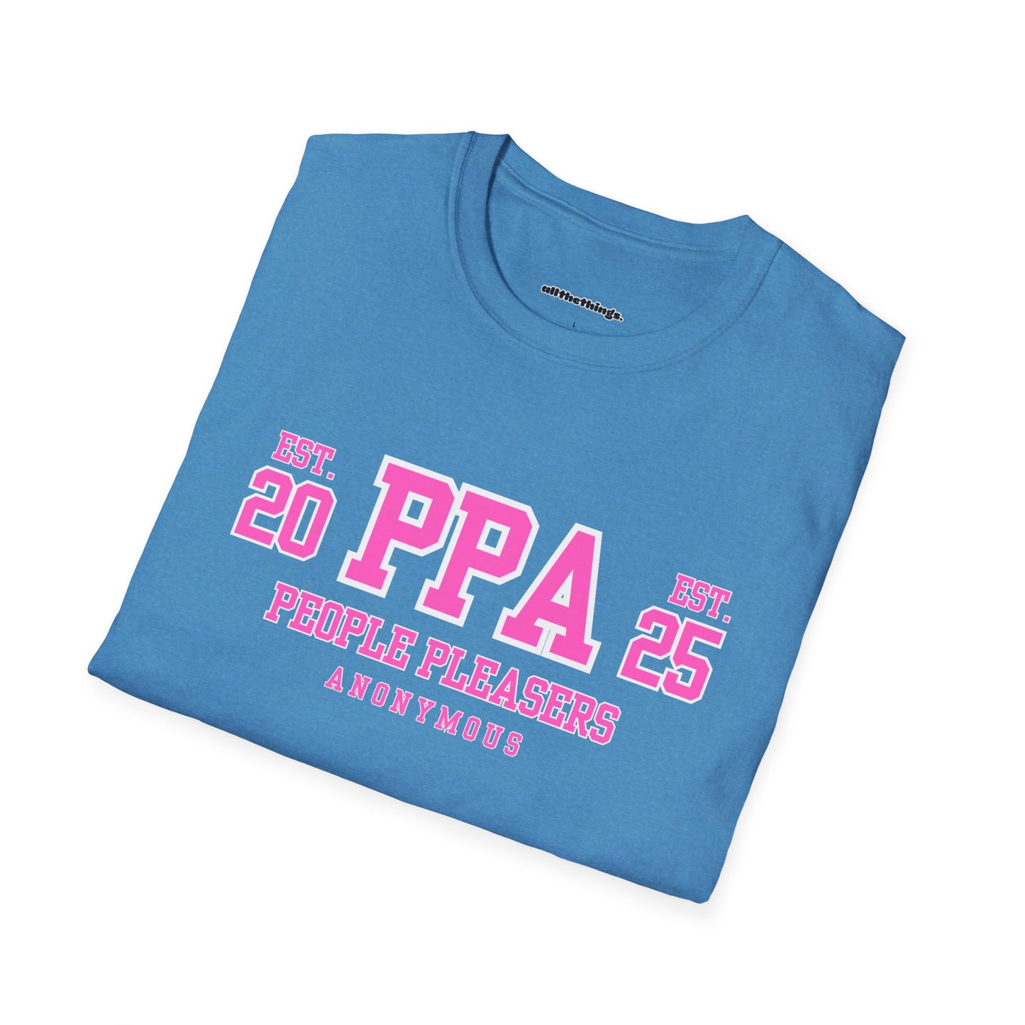 Personalized PPA Unisex Softstyle T-Shirt, Casual Wear, Birthday Gift, Friendship Apparel, Comfortable Tee, Everyday Style