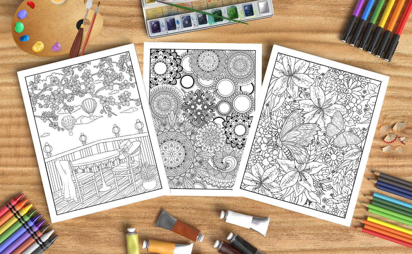 Adult Coloring Book ~ Coloring Through Grief