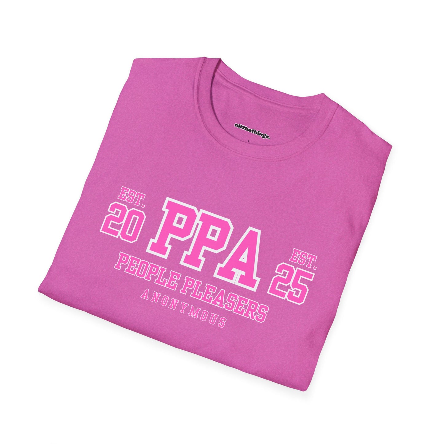 Personalized PPA Unisex Softstyle T-Shirt, Casual Wear, Birthday Gift, Friendship Apparel, Comfortable Tee, Everyday Style