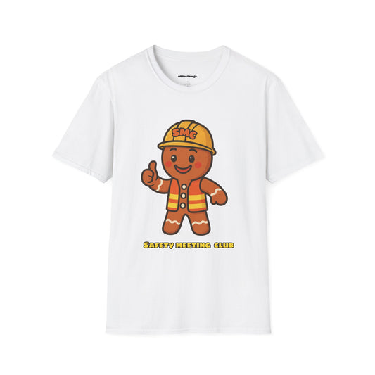 Gingerbread Safety Meeting T-Shirt, Cute Holiday Shirt, Unisex Christmas Gift, Safety Club Tee, Fun Baking Apparel