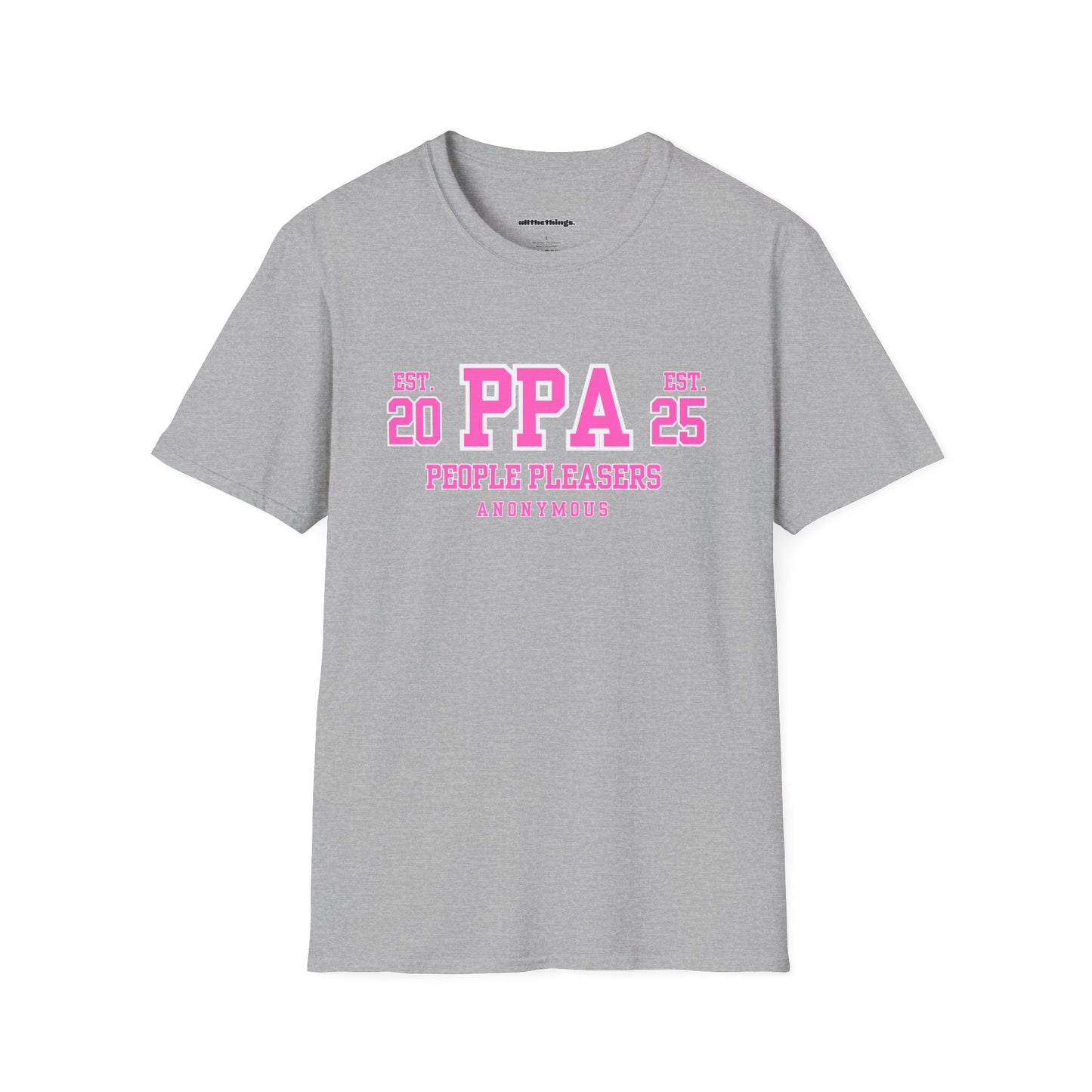 Personalized PPA Unisex Softstyle T-Shirt, Casual Wear, Birthday Gift, Friendship Apparel, Comfortable Tee, Everyday Style