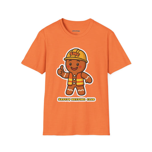 Gingerbread Safety Meeting T-Shirt, Cute Holiday Shirt, Unisex Christmas Gift, Safety Club Tee, Fun Baking Apparel